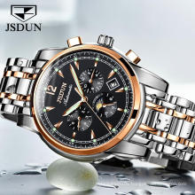 Men Watch Top Luxury Brand JSDUN 8750 Men Automatic Mechanical WristWatch Water Resistant Auto Chronograph Time Watch